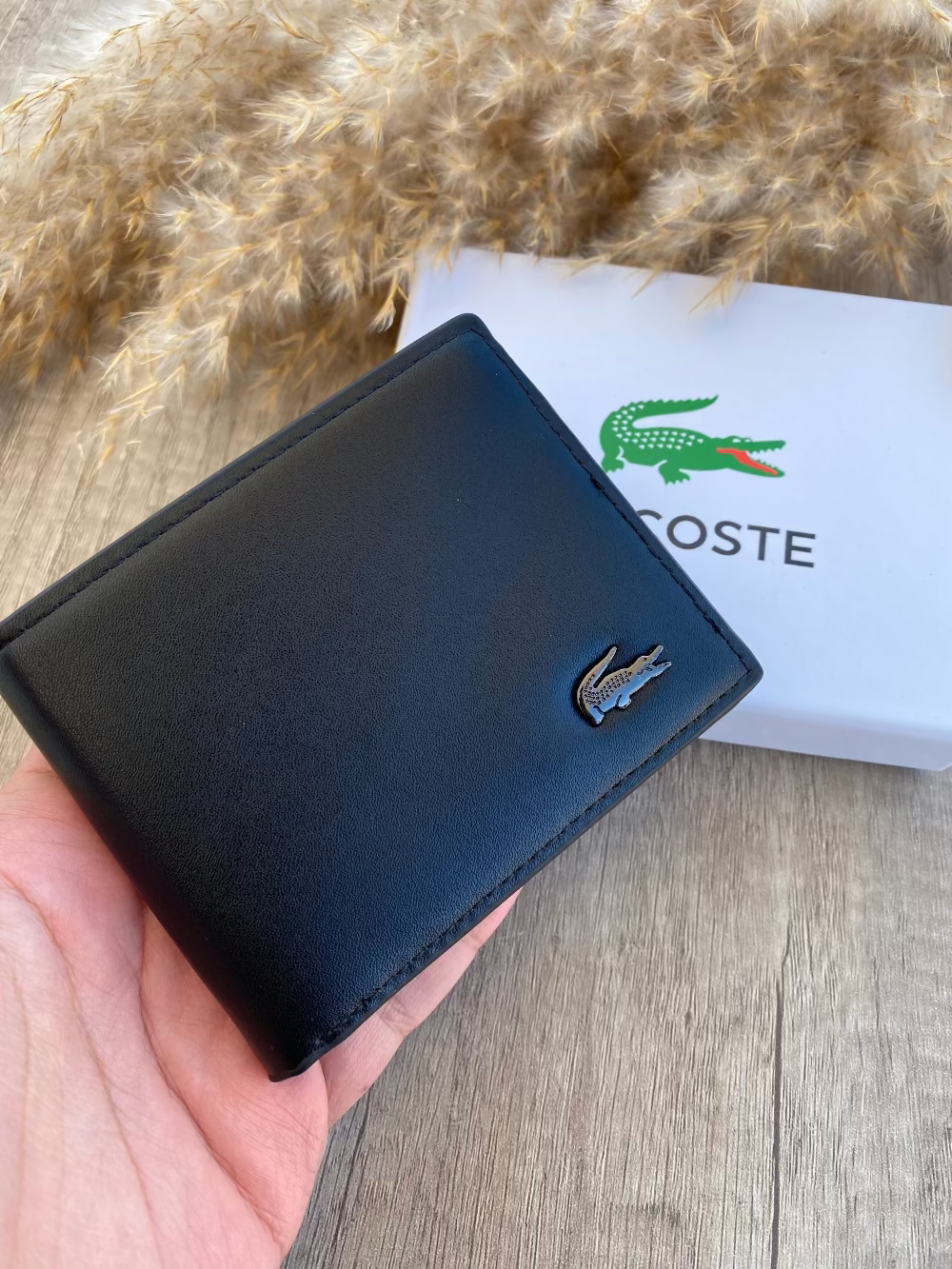 LA COSTE BLACK WALLET