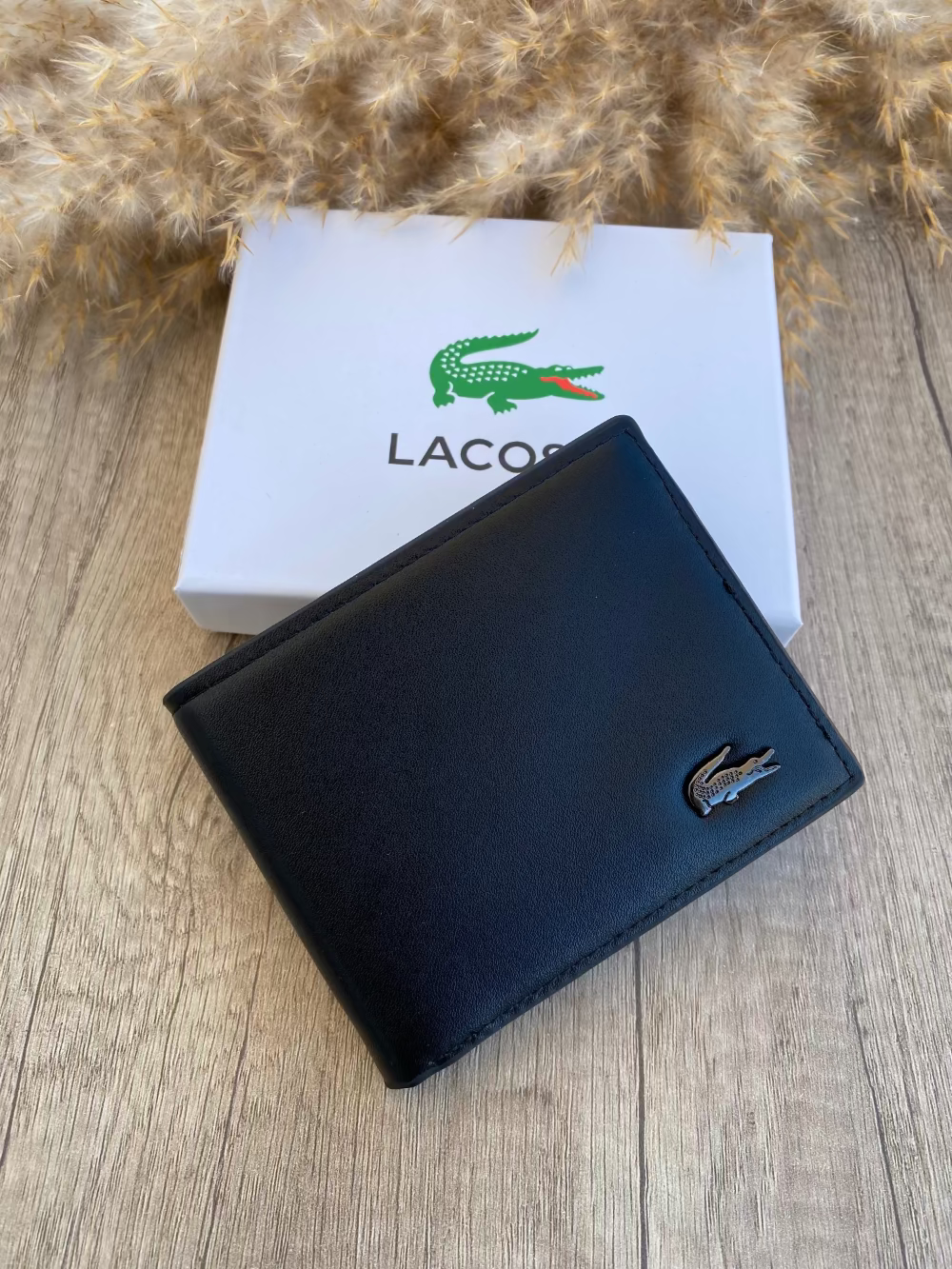 LA COSTE BLACK WALLET