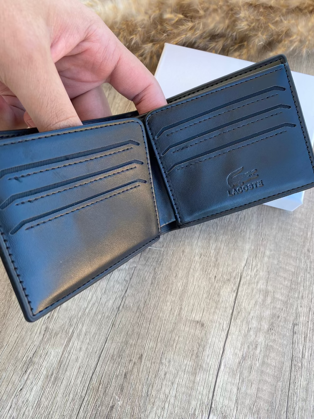 LA COSTE BLACK WALLET