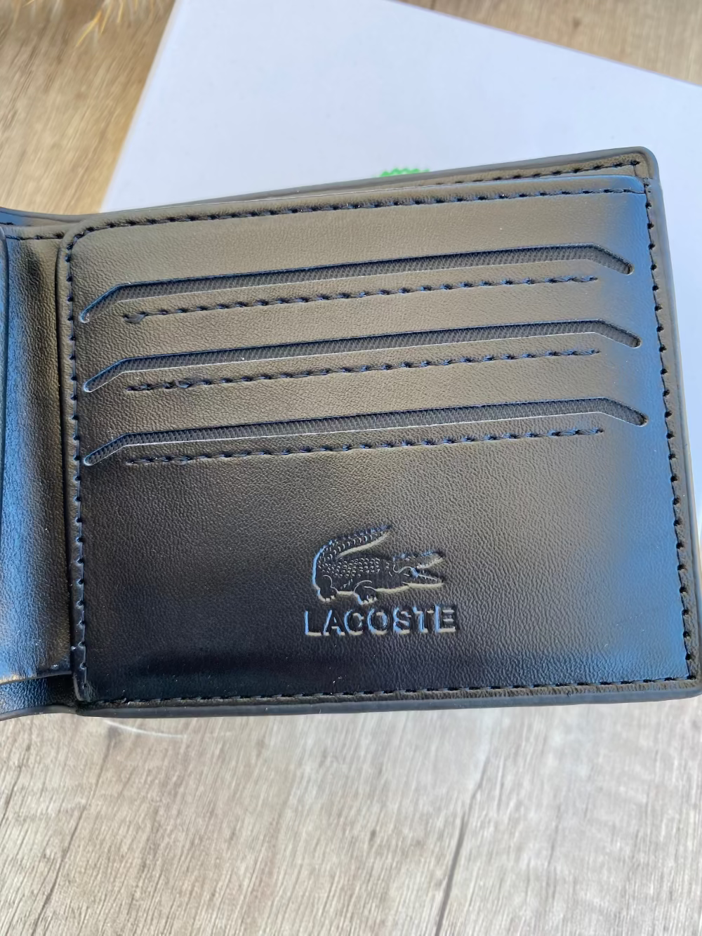 LA COSTE BLACK WALLET