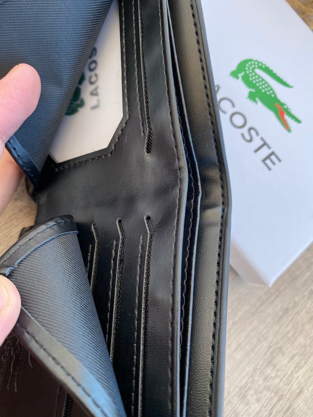 LA COSTE BLACK WALLET