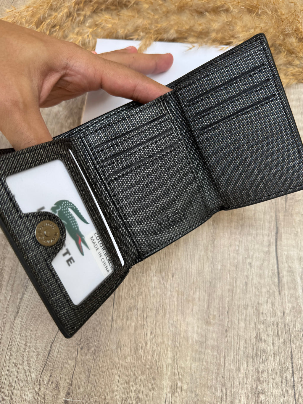 LACOSTE WALLET v1 Dark grey
