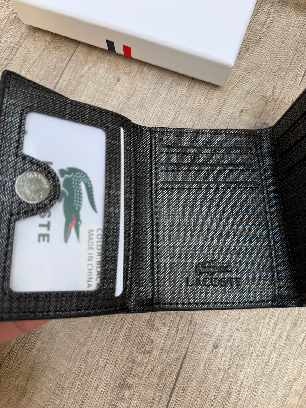 LACOSTE WALLET v1 Dark grey
