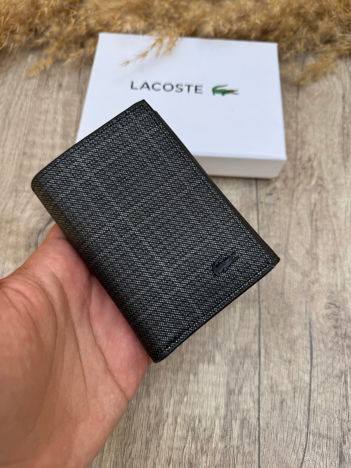 LACOSTE WALLET v1 Dark grey