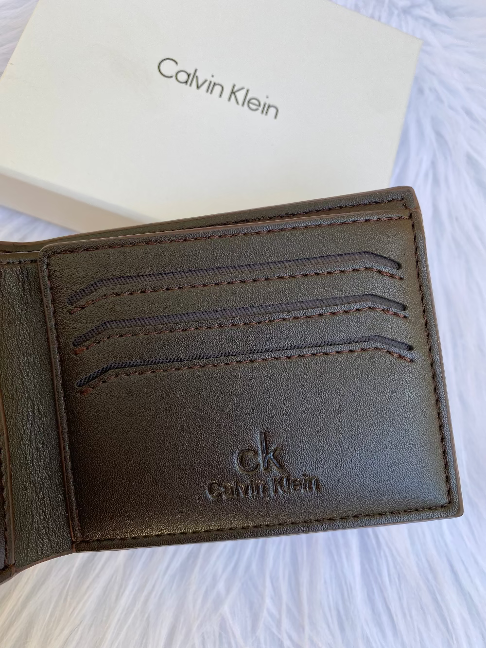 CK DARK BROWN WALLET