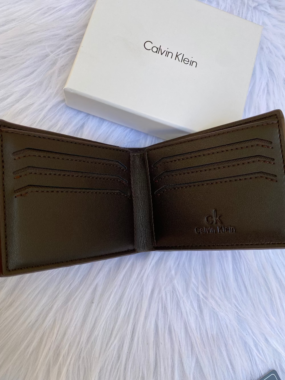 CK DARK BROWN WALLET