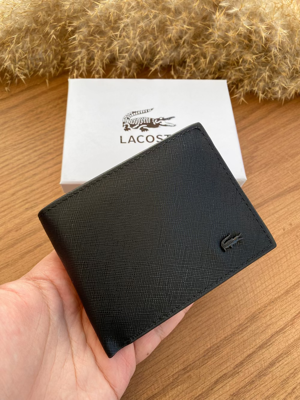 LACOSTE BLACK WALLET