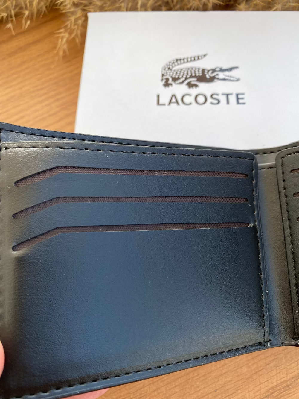 LACOSTE BLACK WALLET