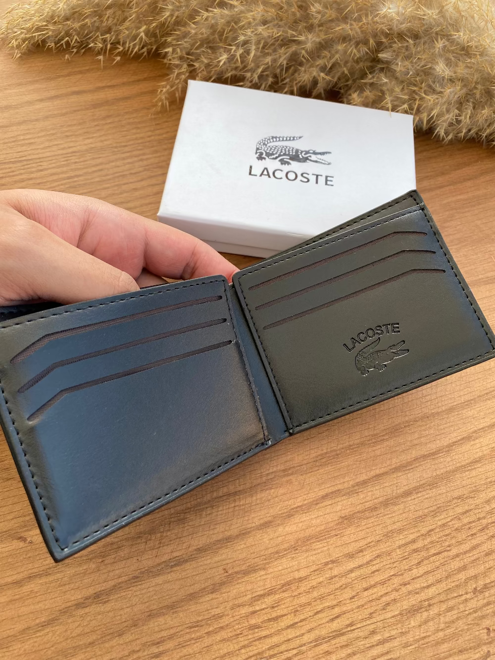 LACOSTE BLACK WALLET