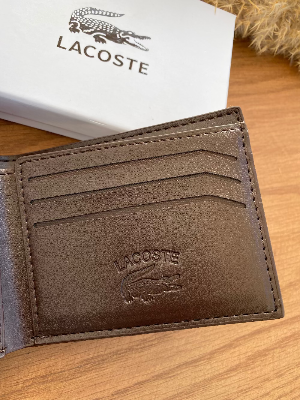 LACOSTE BROWN WALLET