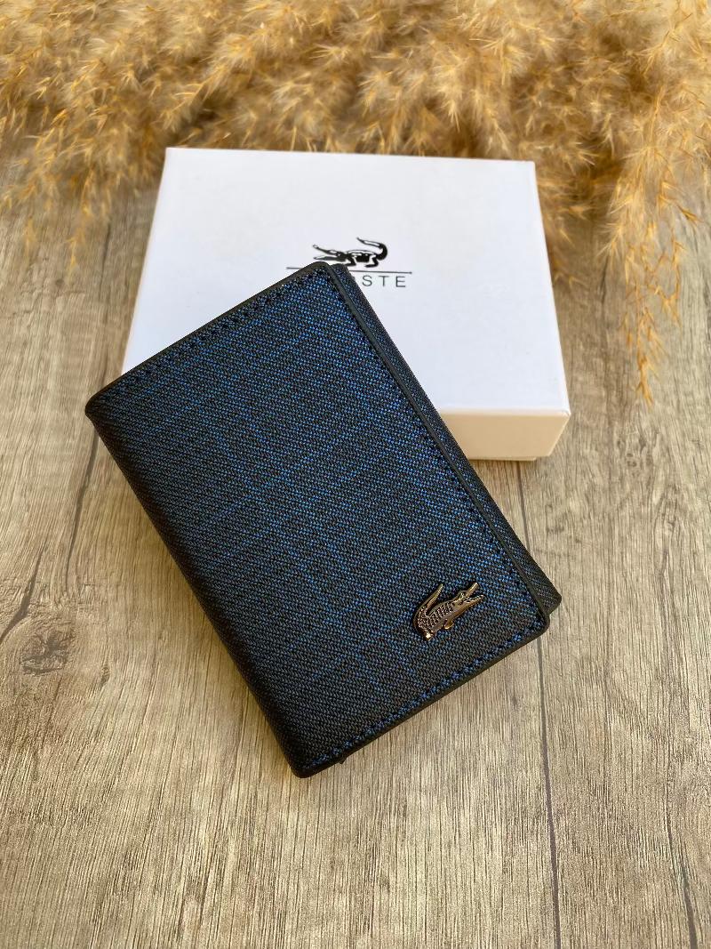 LACOSTE WALLET WITH METAL CARD