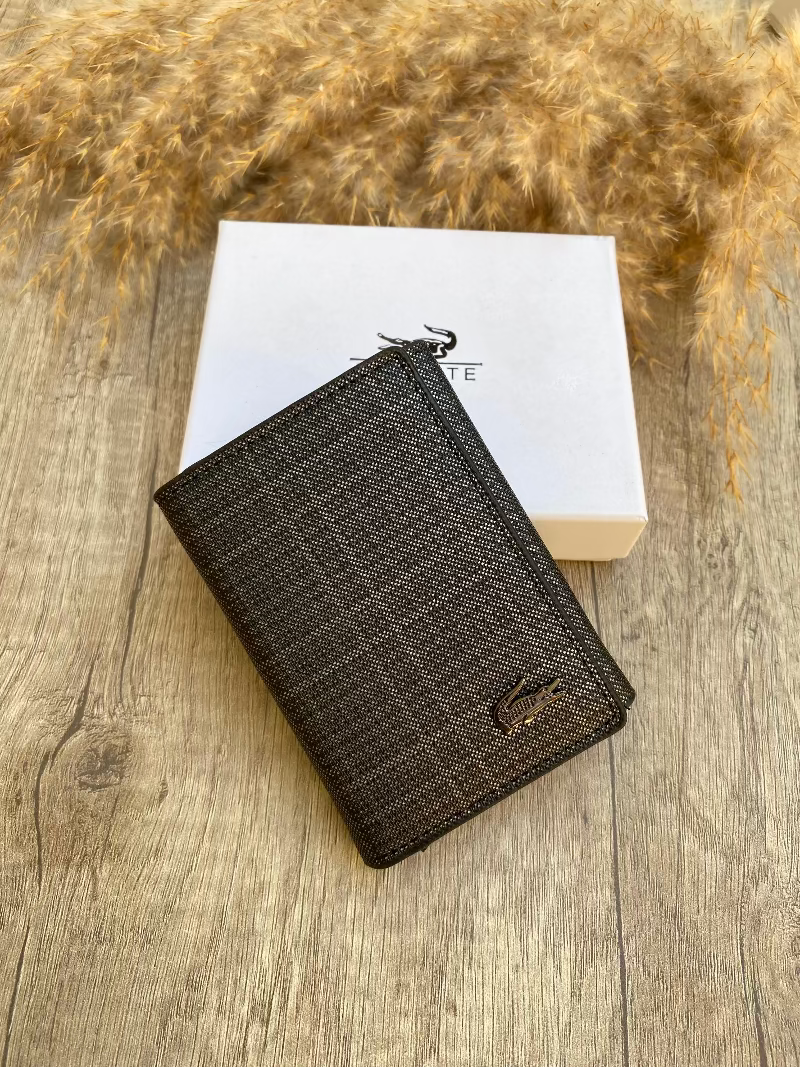 LACOSTE WALLET WITH METAL CARD