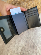 LACOSTE WALLET WITH METAL CARD