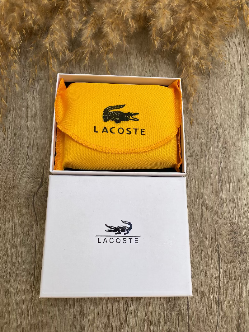 LACOSTE WALLET WITH METAL CARD