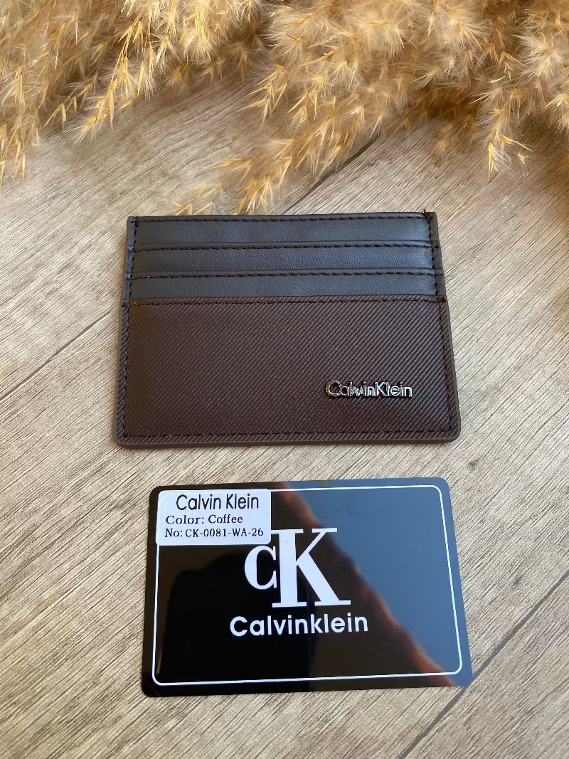 CK BROWN CARD HOLDER