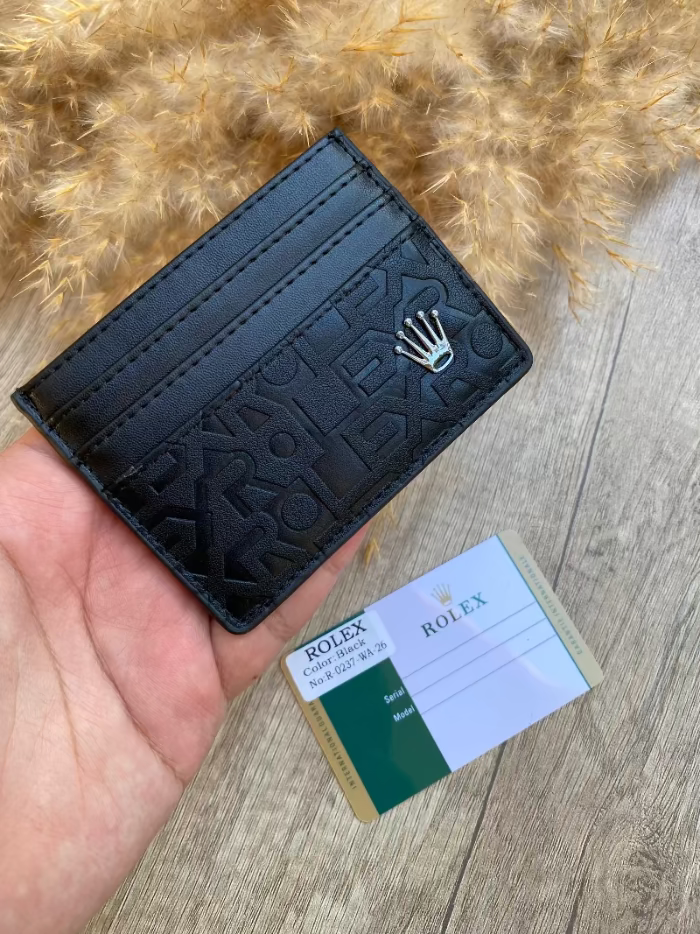 Rolex black card holder