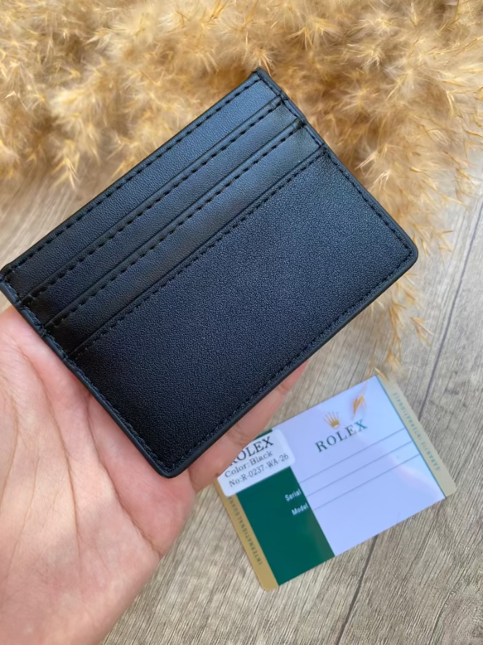 Rolex black card holder