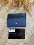 TOMMY NAVY CARD HOLDER