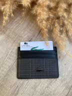 LACOSTE GREY CARD HOLDER