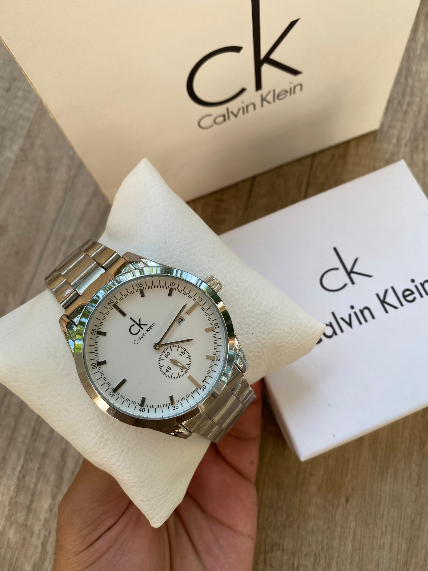 CALVIN KLEIN white dial