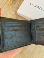 lacoste croco wallet