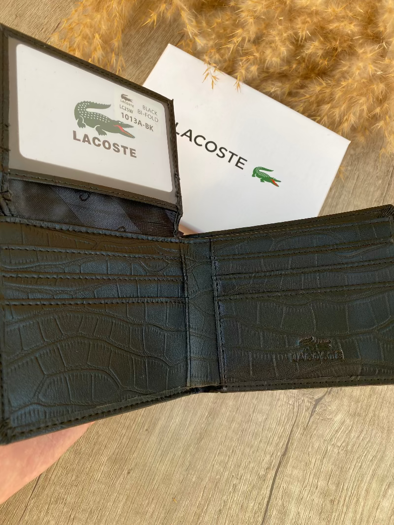 lacoste croco wallet